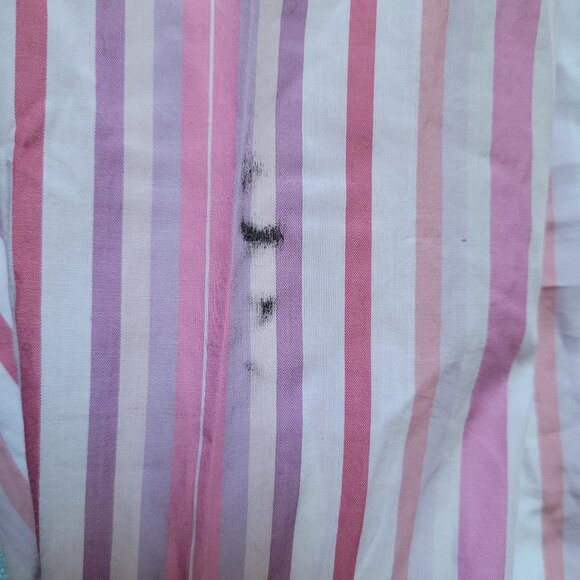 Vintage Lacoste T-Shirt, Long Sleeve, Pink Striped, 100% Cotton - Picture 3 of 3